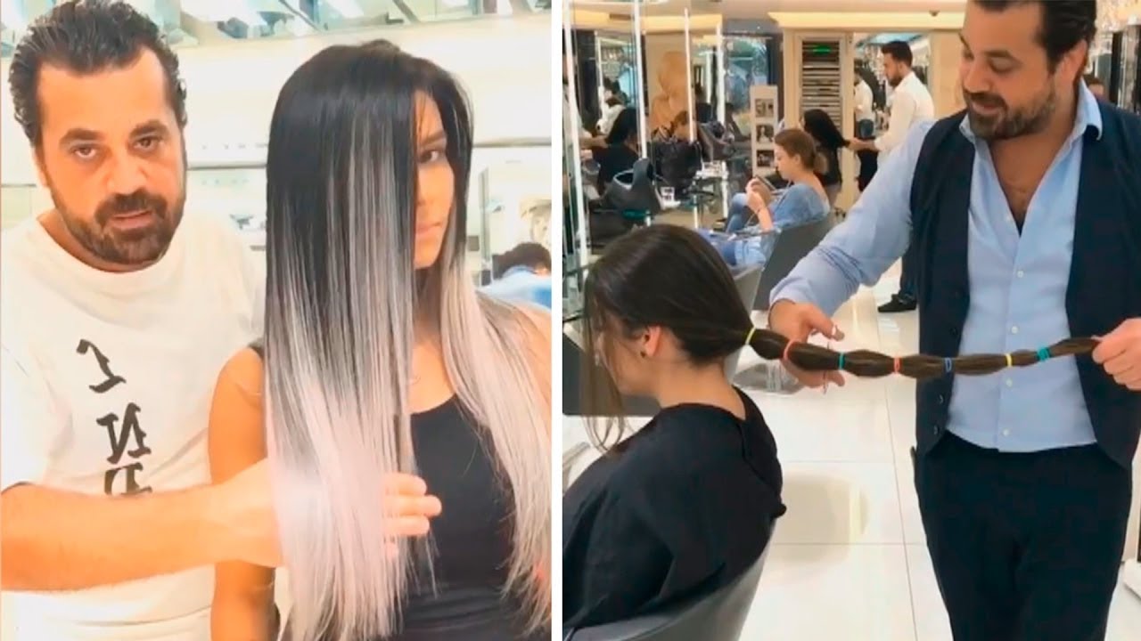 Haircut and Colour Transformations - Amazing Hair Colour Transformation by Mouniiiir 2018