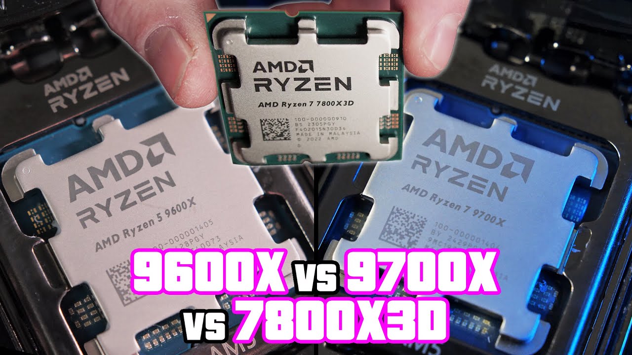 9600X + 9700X vs 7800X3D - What's Best For Gaming?