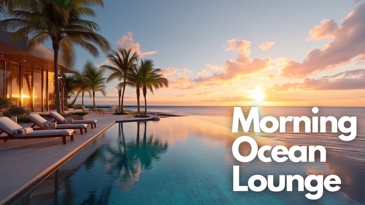 Golden Morning Sunrise & Positive Energy Music | Morning Ocean Lounge