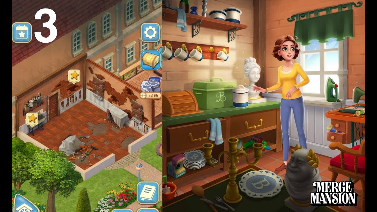 Merge Mansion / Maintenance Room.🪓🔨Level 46 Part 177