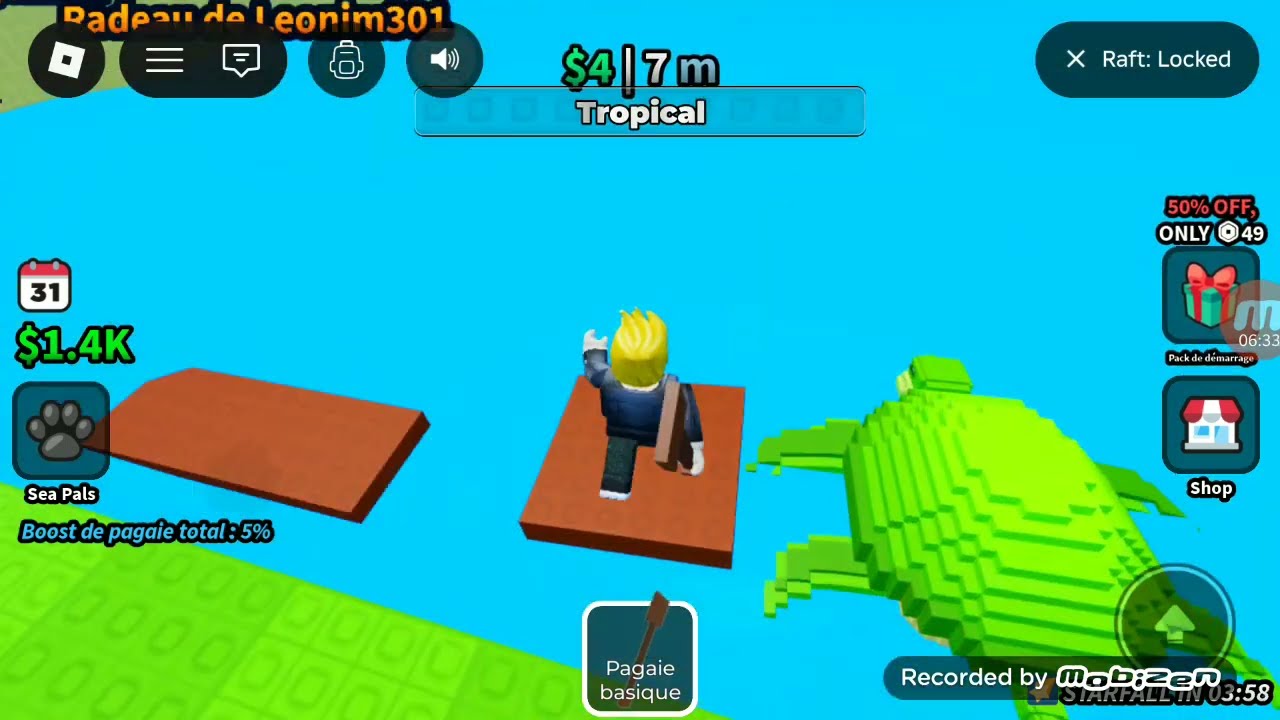 video radeau roblox