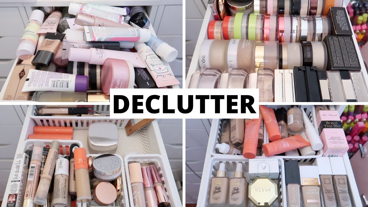 MAKEUP DECLUTTER 2020 - PRIMERS, FOUNDATIONS, CONCEALERS & POWDERS