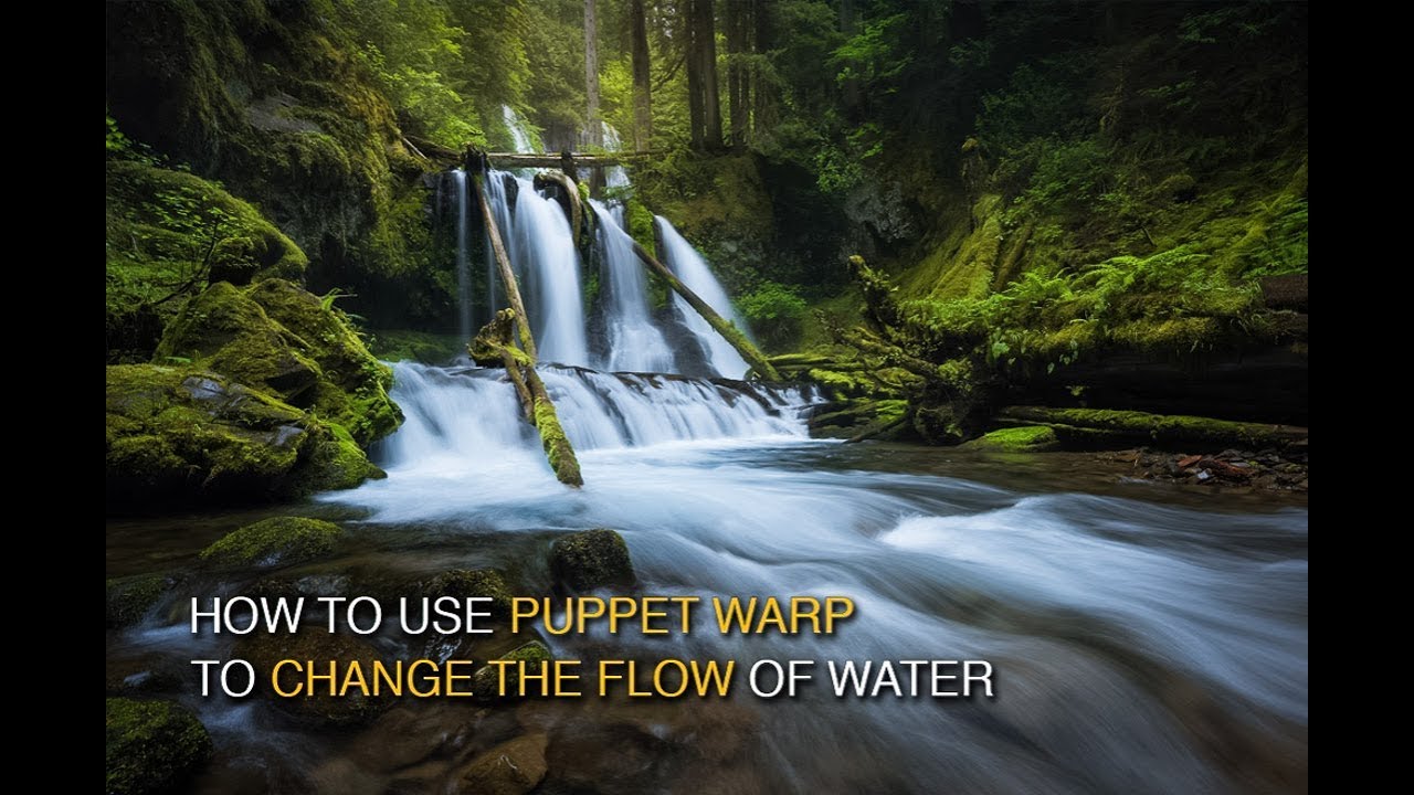 How to Use Puppet Warp in Photoshop to Change the Flow of Water