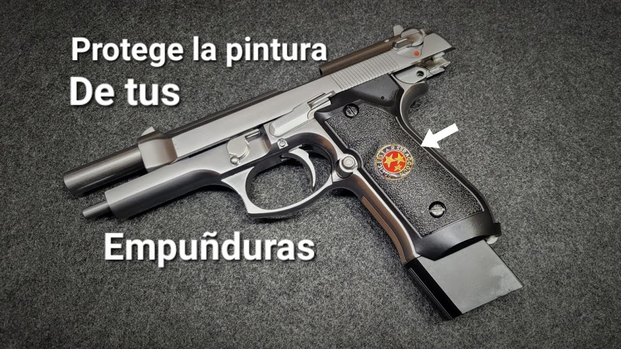 Cómo proteger la pintura de las empuñaduras de tu modelo M9 de Resident Evil S.T.A.R.S. We-Tech