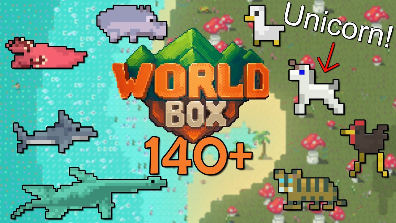 140 New Creatures In WORLDBOX Mod??