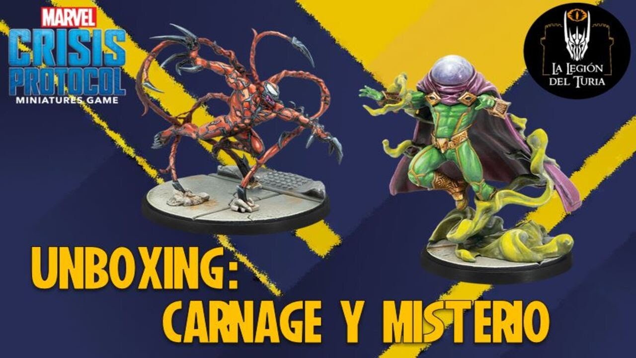 MARVEL Crisis Protocol: Unboxing: Carnage y Misterio.