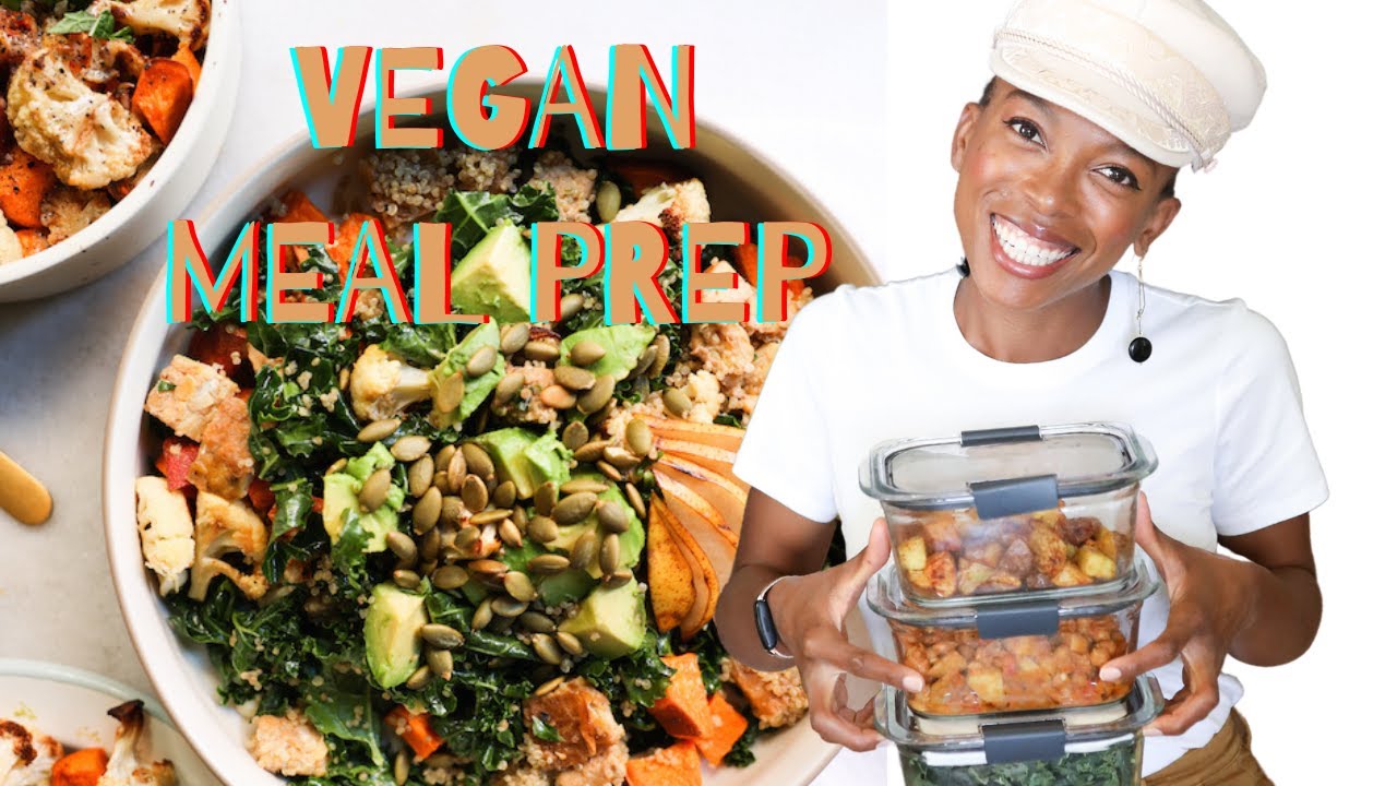 Vegan Meal Prep in 1 HOUR | download recipes + shopping list PDF