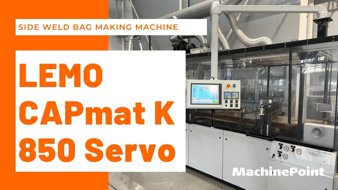 LEMO CAPmat K 850 Servo Side weld bag making machine | LEMO Machines