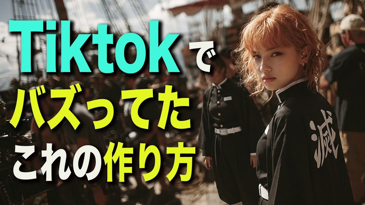 【完全再現】TikTokでバズった「実写化アニメの撮影現場」AI動画の作り方