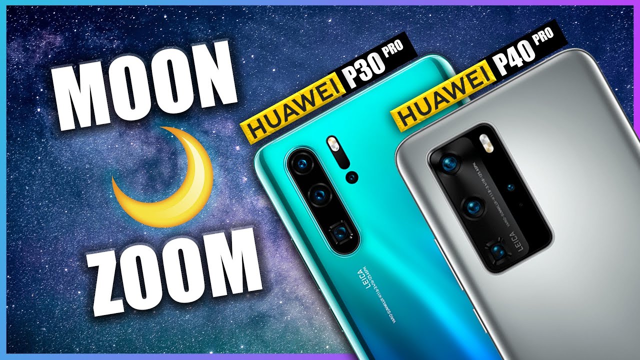 Huawei P40 Pro vs Huawei P30 pro - Camera Moon Zoom Test
