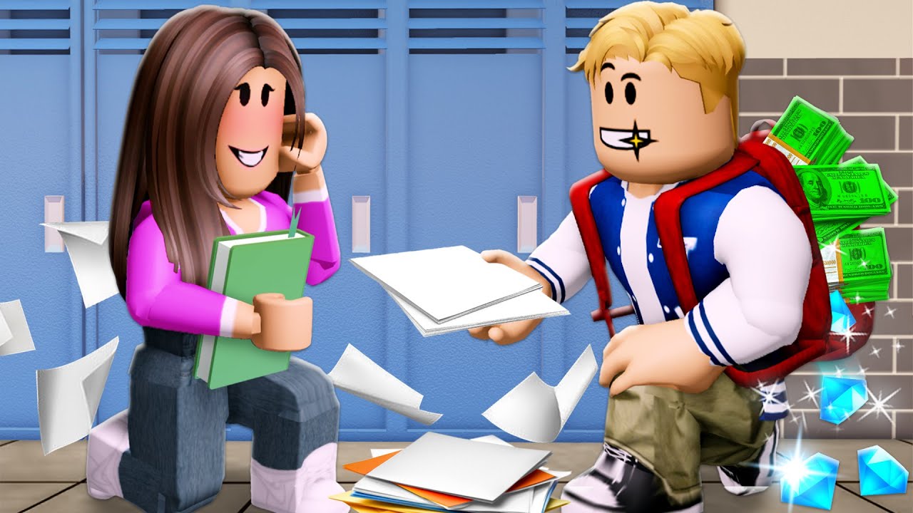Она влюбилась в тайного миллиардера! (Фильм Roblox)