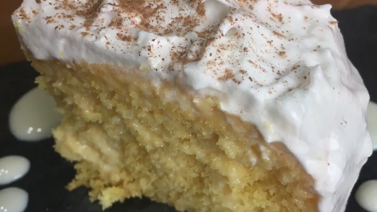 Torta 3 Leche SIN GLUTEN🤩 (RECETA FACIL)
