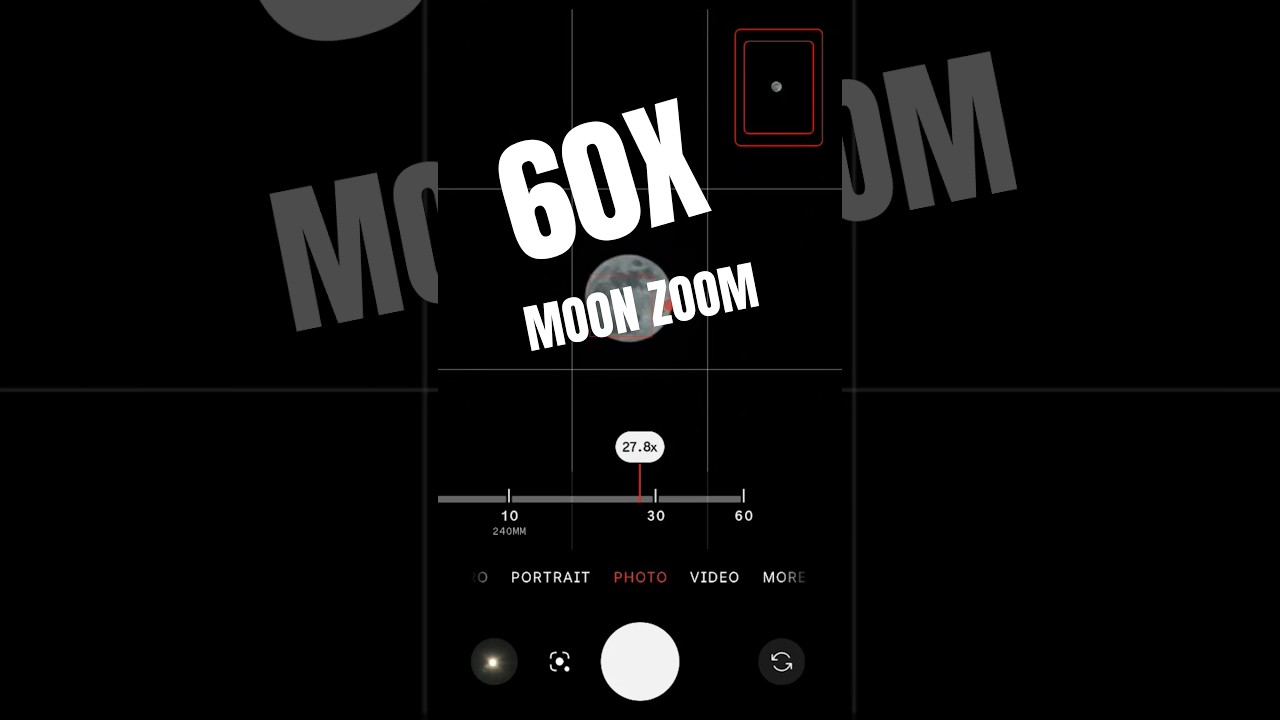 Nothing Phone (3a) Pro - 60X Moon Zoom Test