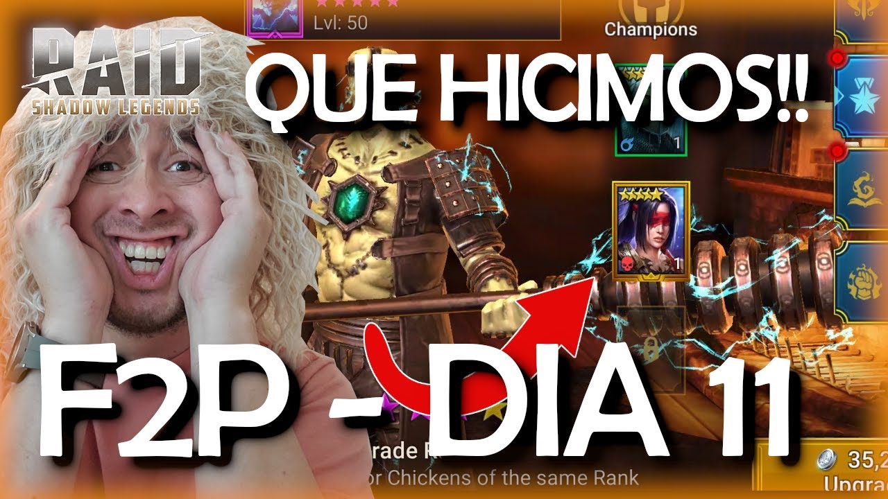 DIA 11 - POBREZA EXTREMA!! - FREE TO PLAY (F2P) - COMIENZA LA LOCURA!! | RAID SHADOW LEGENDS Espanol