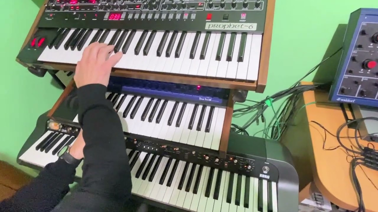 jam korg sv1 & dave smith evolver & sequential prophet 6