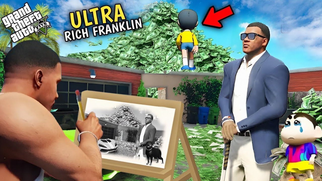 GTA 5 : Franklin Uses Magical Painting To Become The ultra Rich Person || PART # 11 || Afaq Hub 2.0