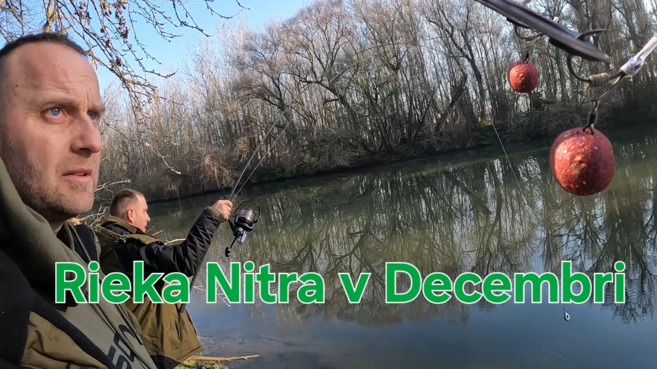 Decembrový lov na Rieke Nitre, lov kapra Michal a Celestin Košta, Carp Fishing.