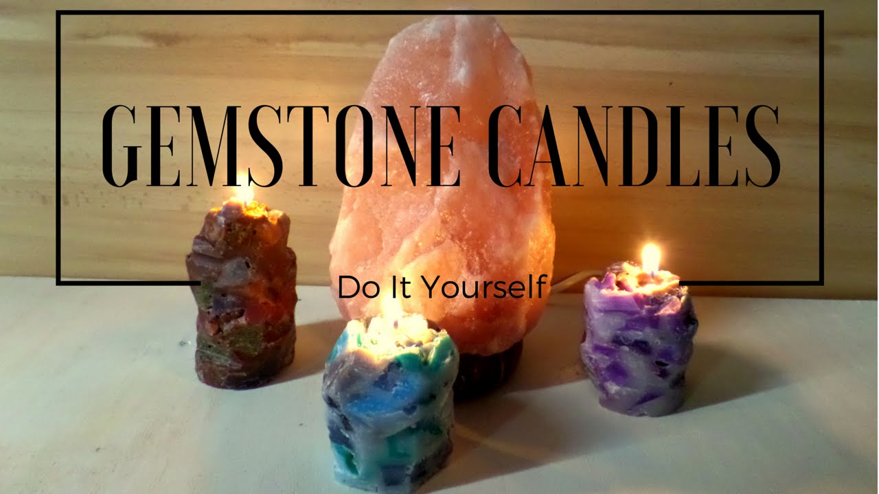DIY Large Gemstone Candles | Crystal Candle Tutorial | by Fluffy Hedgehog