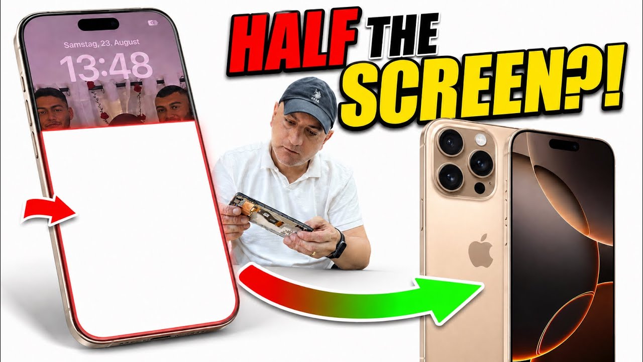 iPhone 16 Pro Screen Went Half White &mdash; Full Display Repair!