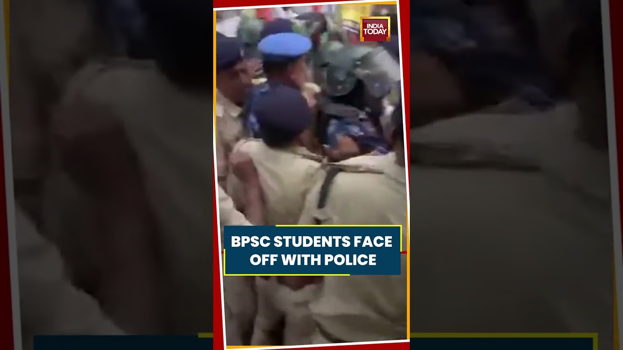 BPSC Students Face Off With Police In Patna During March To Raj Bhavan #bpsc #bihar