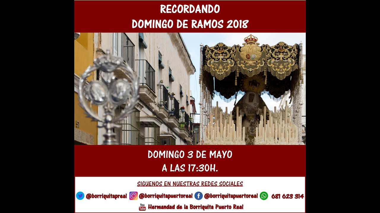 DOMINGO DE RAMOS DEl AÑO 2018 - PUERTO REAL (CÁDIZ)