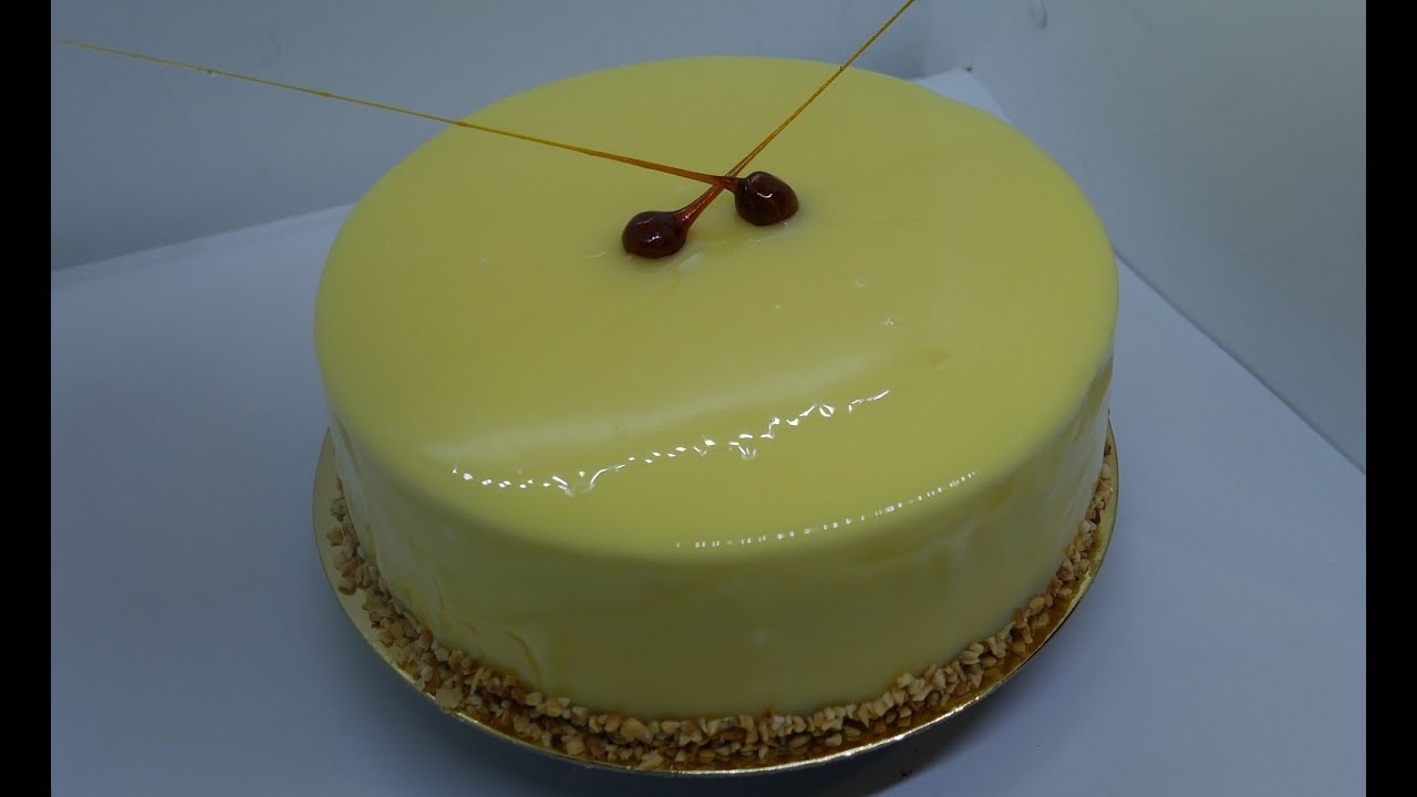 Passion Fruit Cake | Chocolate insert | Dacquoise Coco with Croustillant | Recipe for Christmas