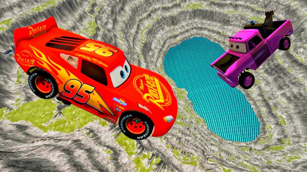 McQueen’s BIG Leap of Death 😱💀 | Massive Car Jump Crash | BeamNG.drive