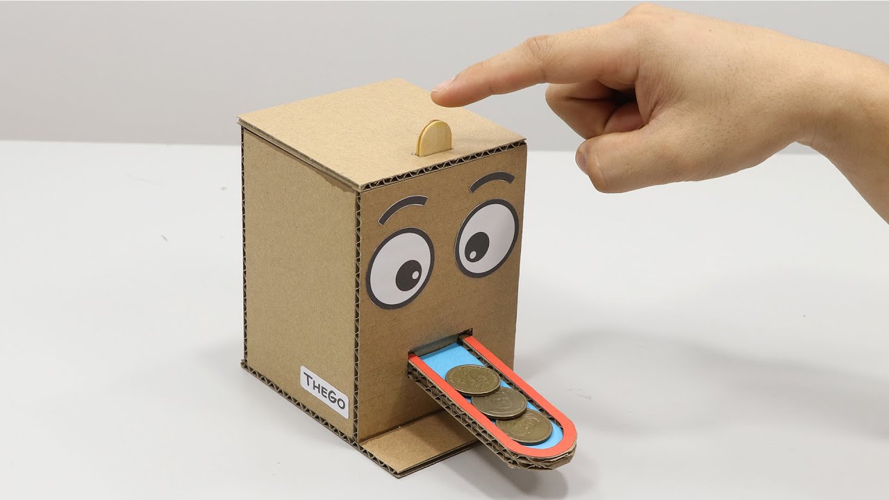 Build a Box Eating Coin - Coin Saving Bank