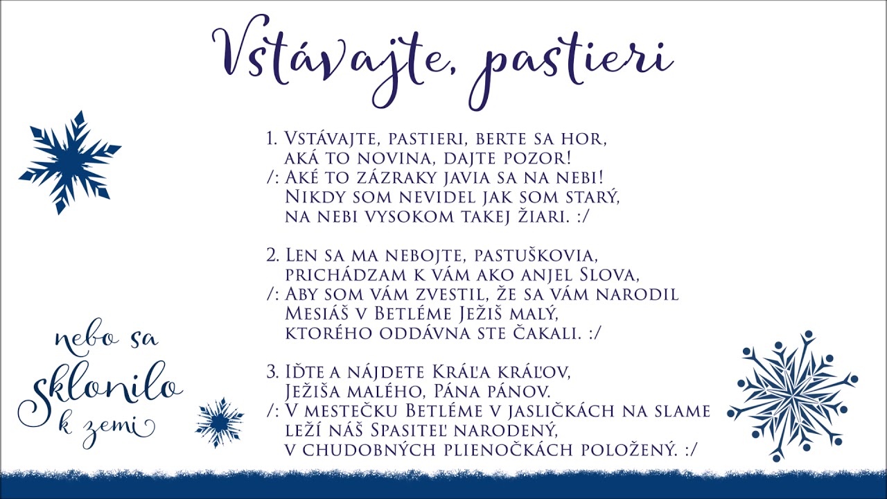 Vstávajte, pastieri