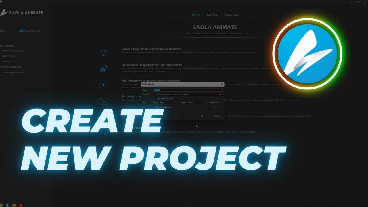 Quick Guide to Starting a Project in Saola Animate