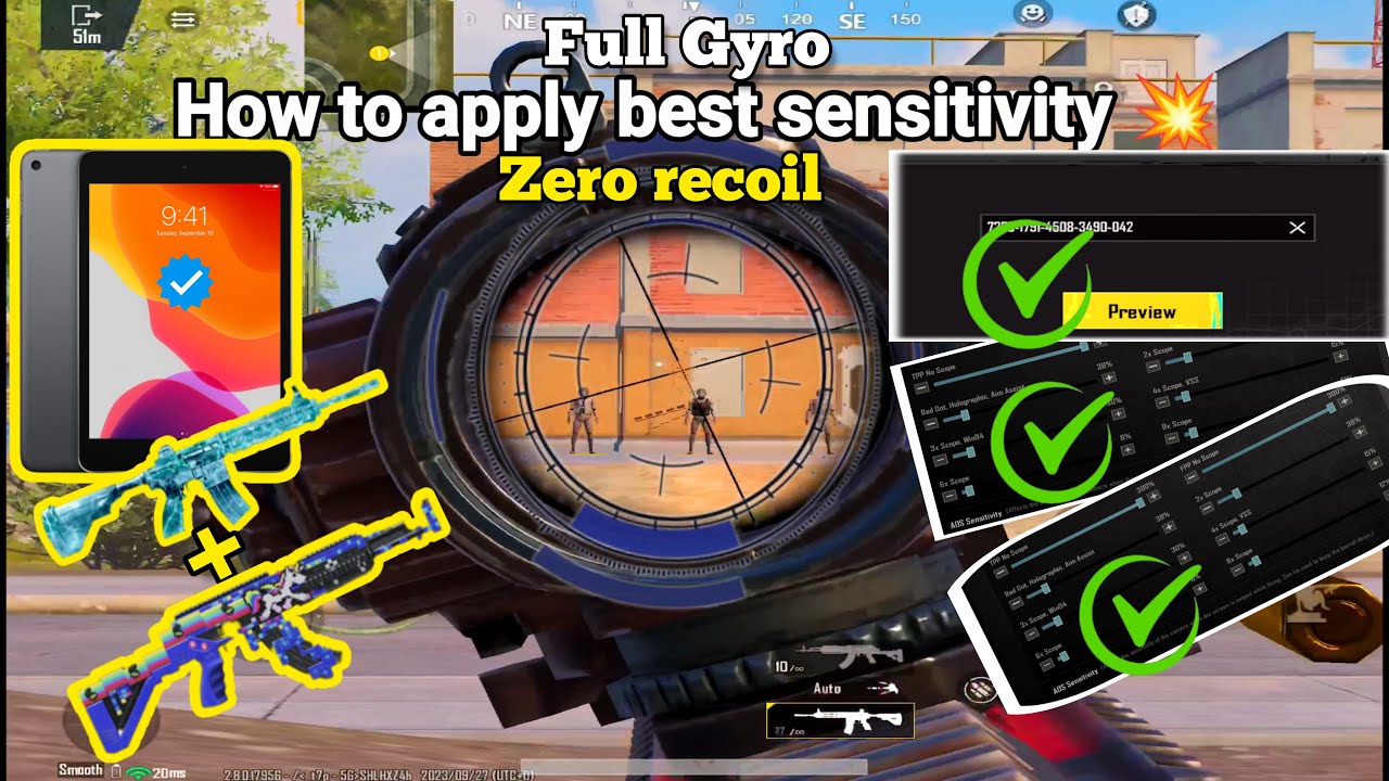 Ipad MINI 5 BEST SENSITIVITY | PUBG MOBILE |HOW TO APPLY OTHER PLAYERS SENSITIVITY|.