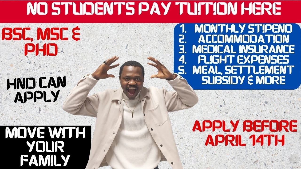 NO STUDENT PAYS TO STUDY IN THIS UNIVERSITY | MOVE HERE FOR FREE | APPLY BEFORE APRIL 14TH