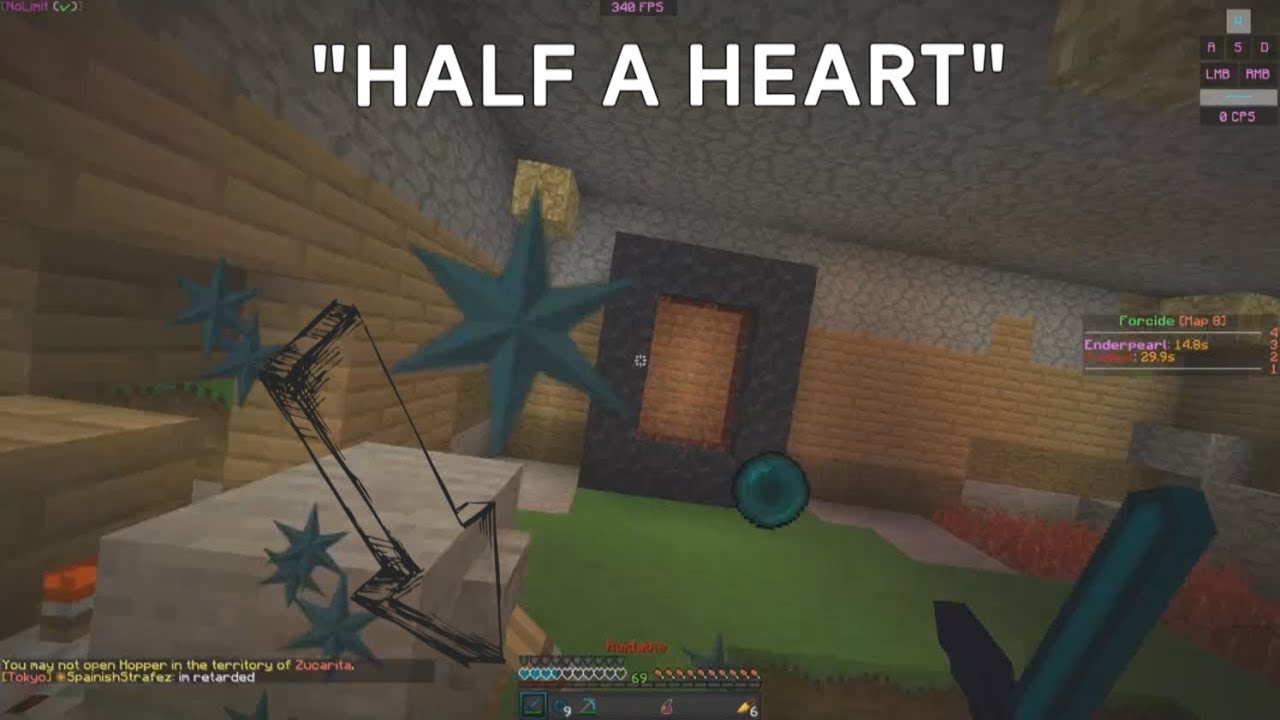 Top Hcf Trap Escapes #17 (Refusing's Nutty Half A Heart Escape! + Godly Nether Escape)