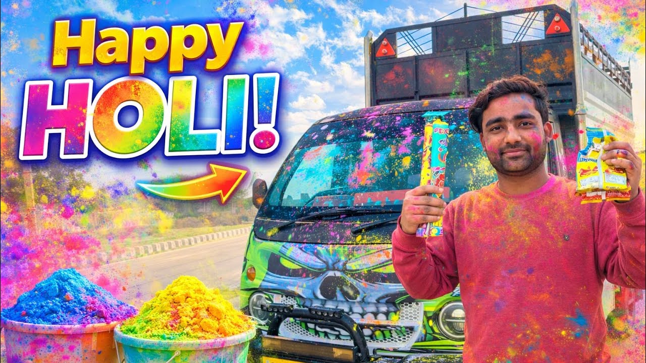 Gaddi Wali Holi Celebration 🚚🔥 Happy Holi 2026 🎨 