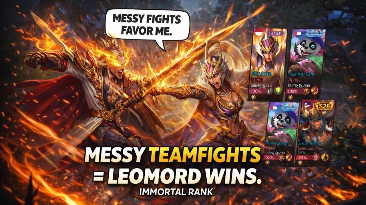 When Teamfights Get Messy… Leomord Becomes Unstoppable | Immortal Rank