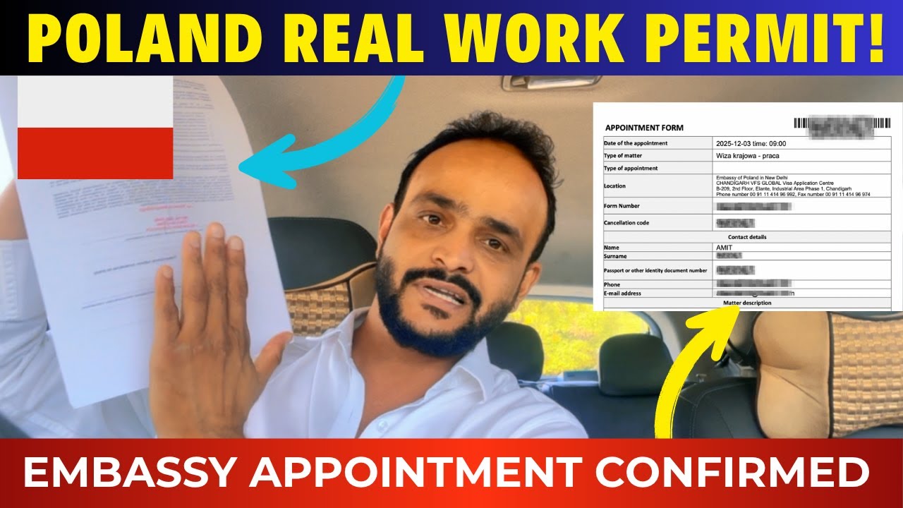 Poland Work Permit 2025 | Original Documents + Appointment Proof + Embassy Checklist | Tabrez Malik