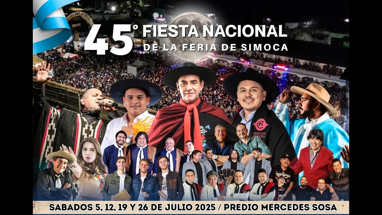 45° EDICIÓN DE LA FIESTA NACIONAL DE LA FERIA DE SIMOCA 2025 EN VIVO 🟥