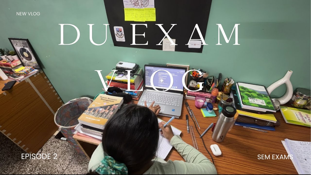 DU end sem exam vlog ep:2| psychology | study vlog | *winter edition* 