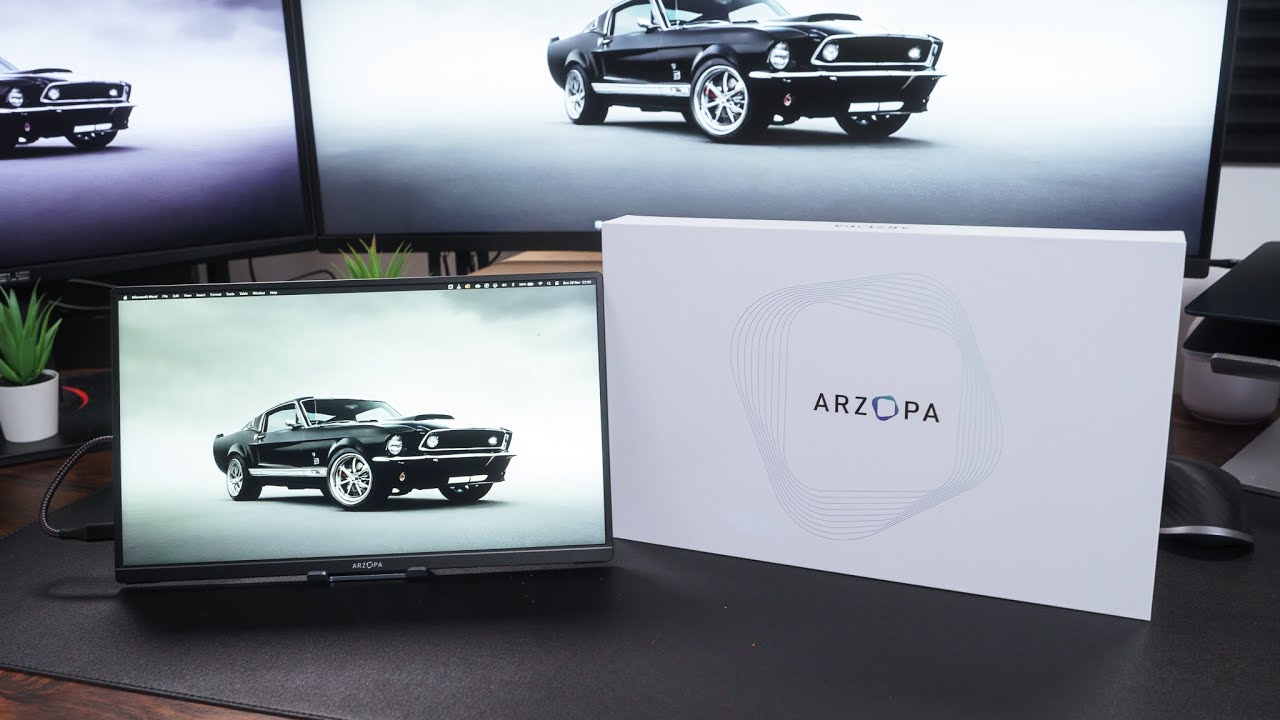 Распаковка портативного монитора Arzopa 14 дюймов | 100% sRGB? Выгодное предложение в Черную пятн...