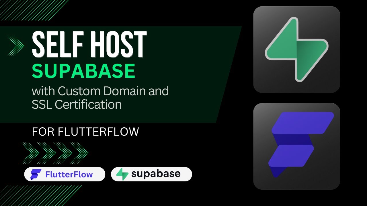 SELFHOST @Supabase  for @FlutterFlow  with Custom Domain and SSL Certificate