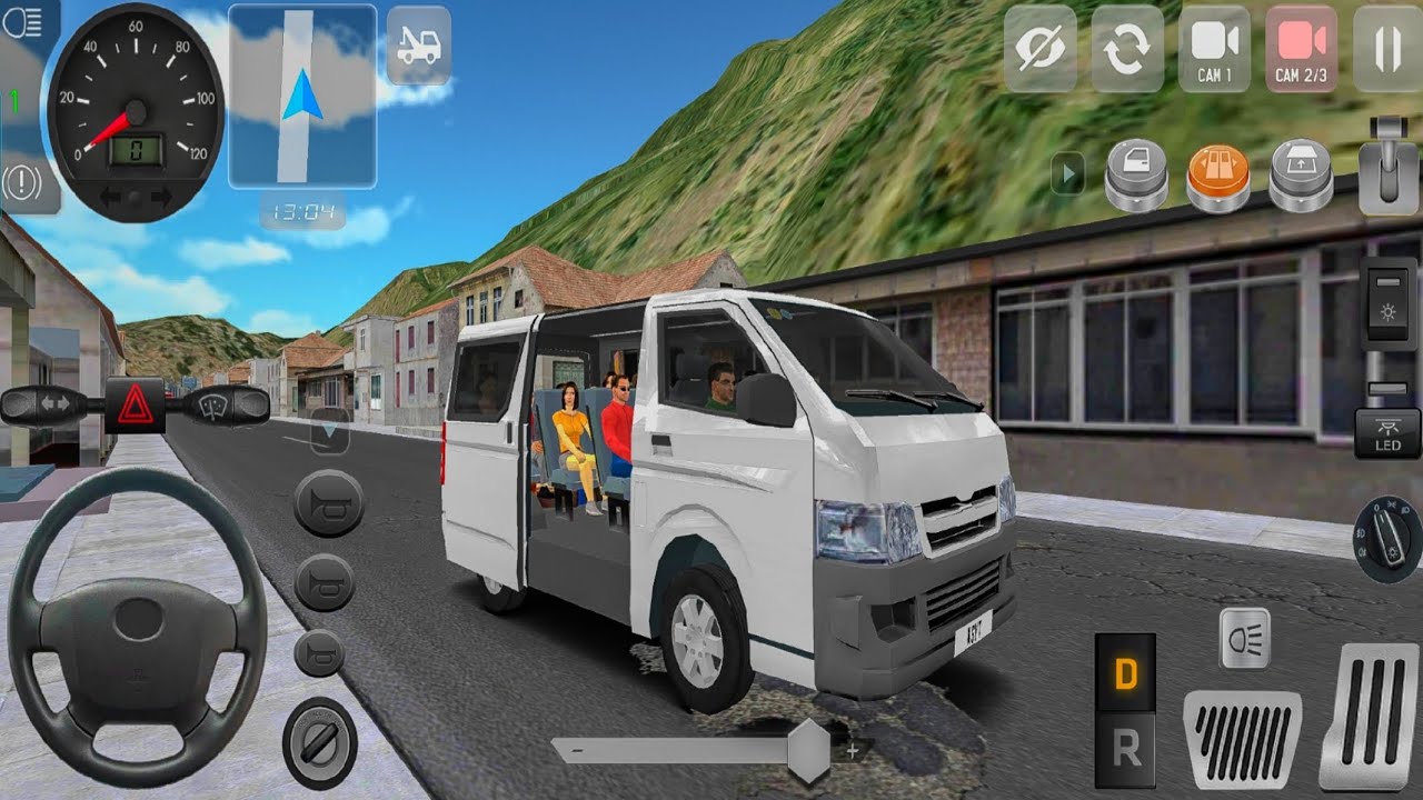 Realistic Toyota Hiace Minibus Driving in Vietnam | Minibus Simulator Vietnam | Android Gameplay 