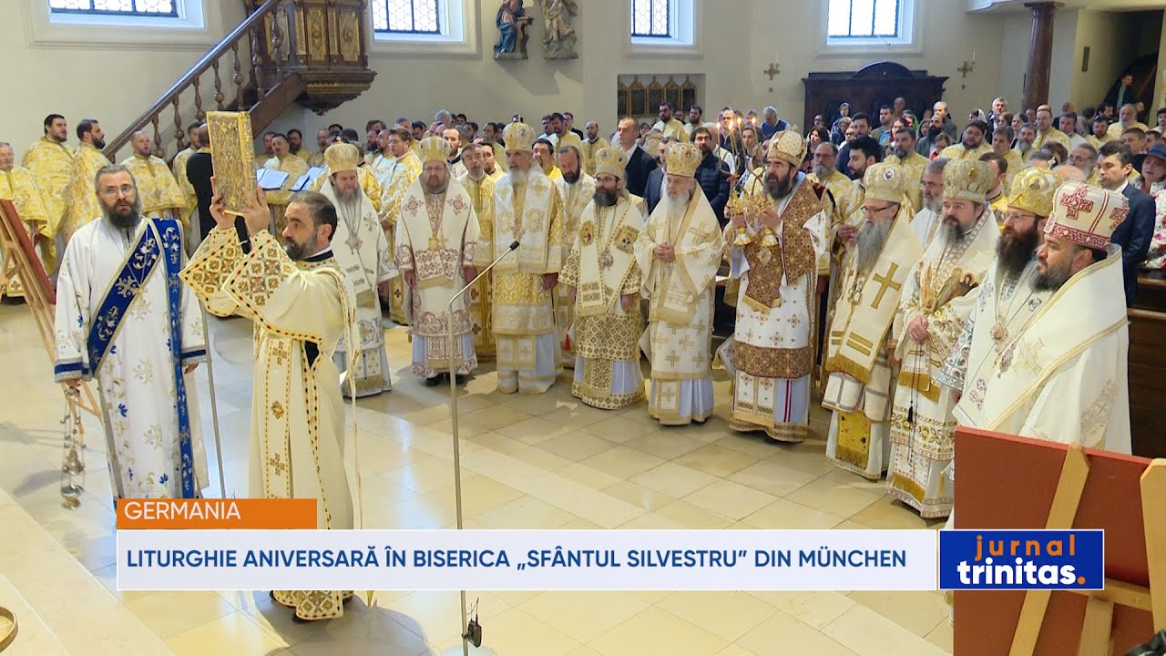 Zece ierarhi au slujit astăzi în Biserica Sfântul Silvestru din Munchen