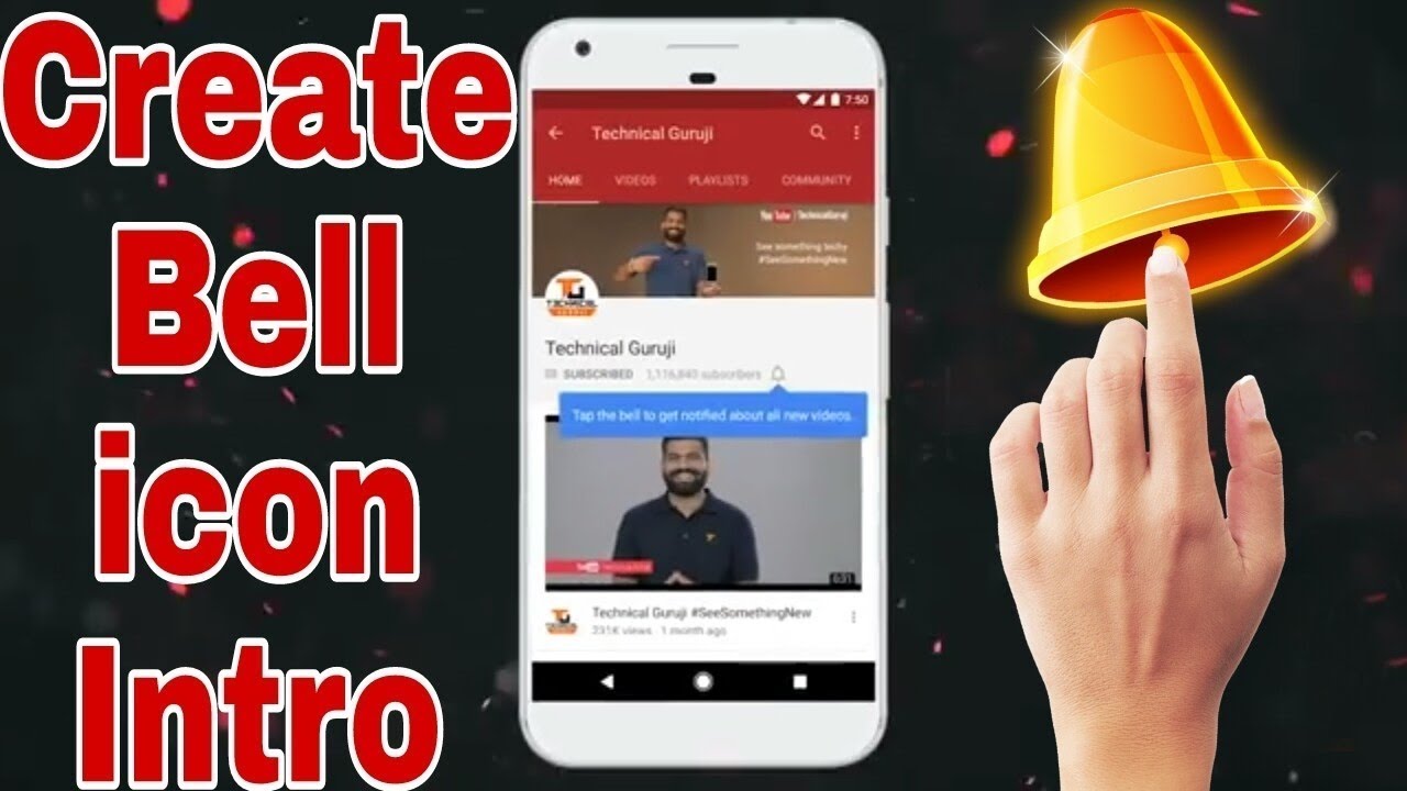 How to make Subscribe and Bell icon Intro on Smartphone | Step by step Tutorial (हिंदी) |