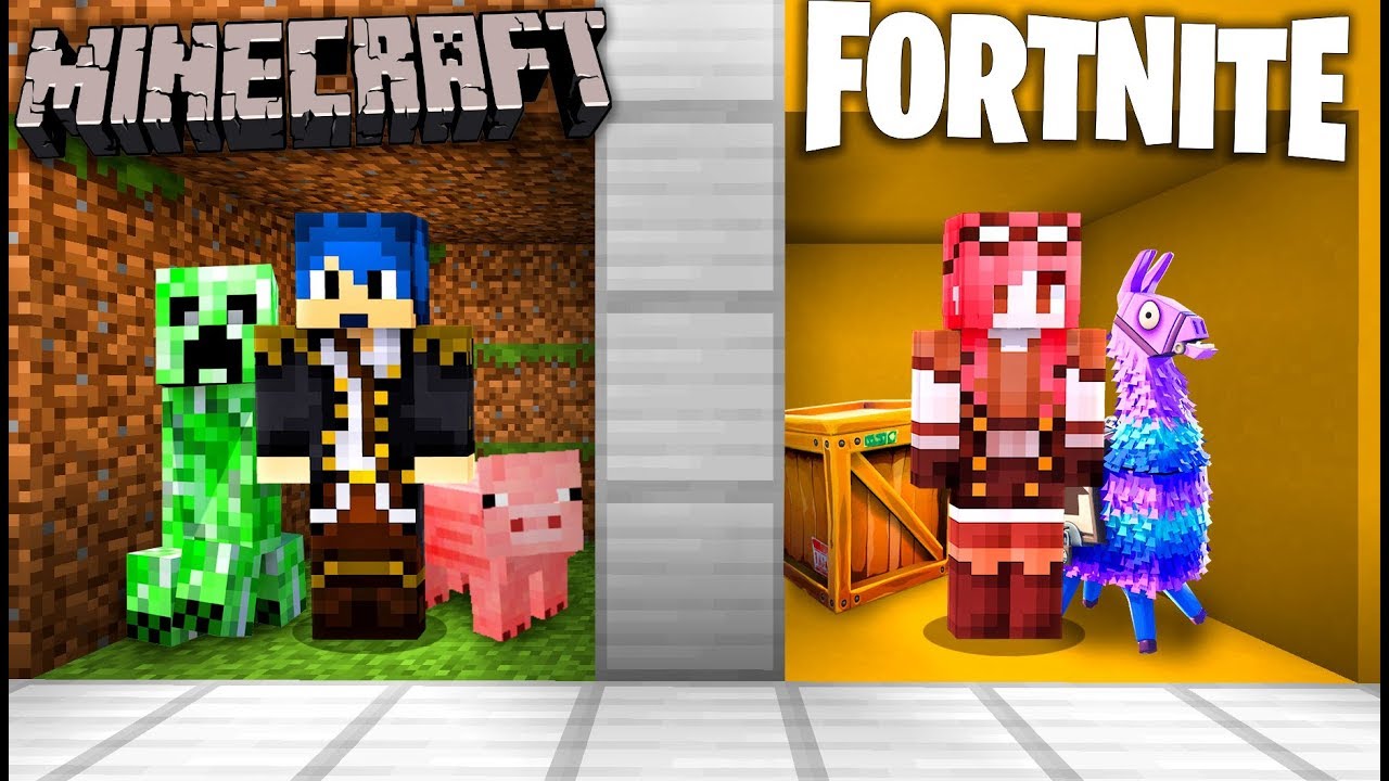 STANZA DI MINECRAFT CONTRO STANZA DI FORTNITE!!
