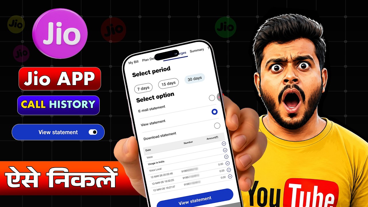 How to Get Call History from Jio App New Update - My Jio App Call History Check