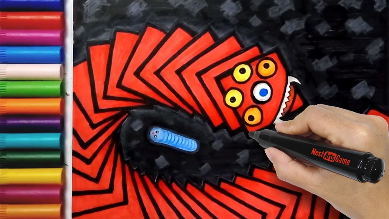 Как нарисовать и раскрасить WormsZone.io Slither Snake #9