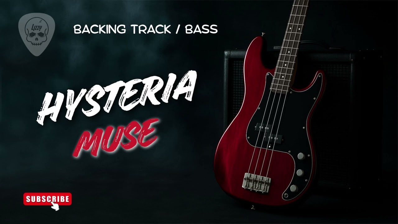 HYSTERIA - MUSE (BACKING TRACK BASS)