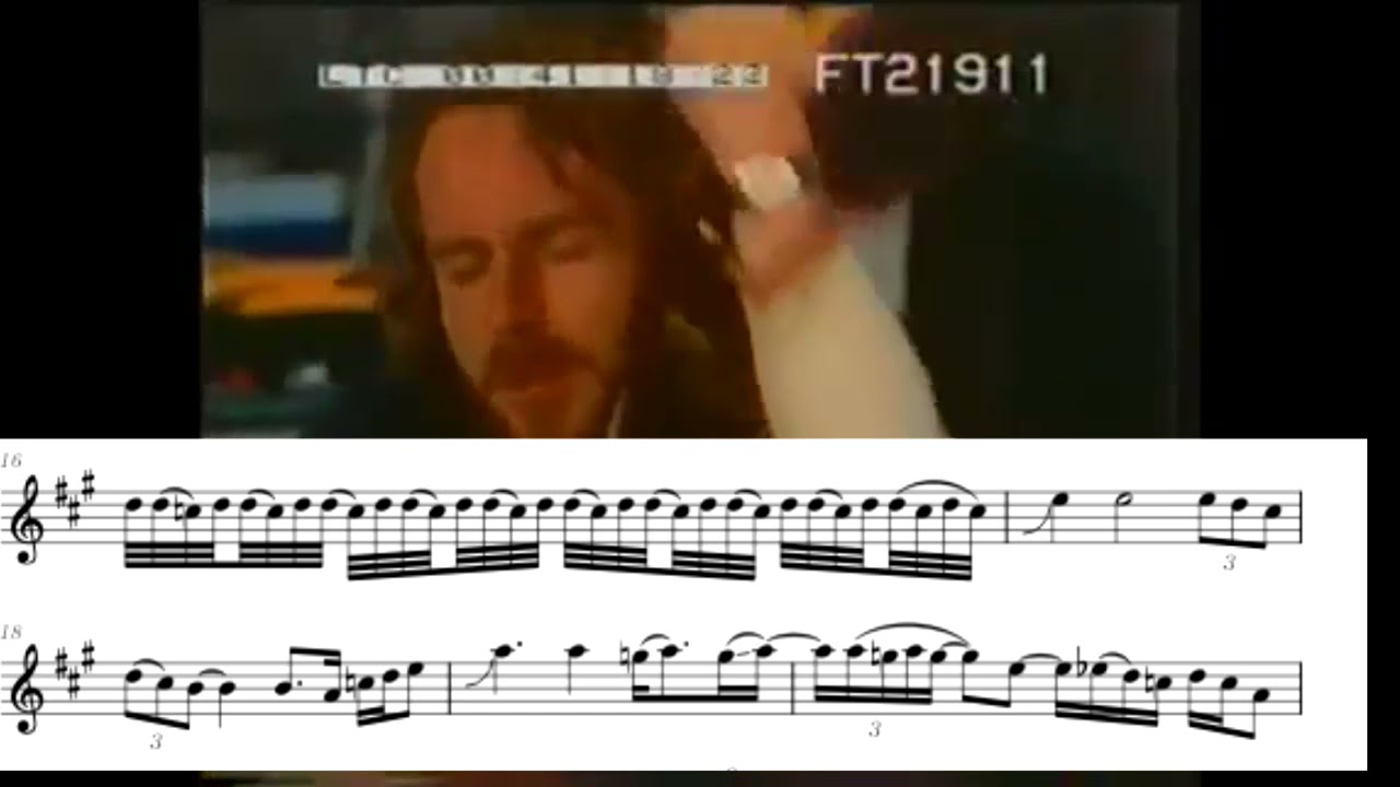 Jean-Luc Ponty with Frank Zappa solo violin transcription