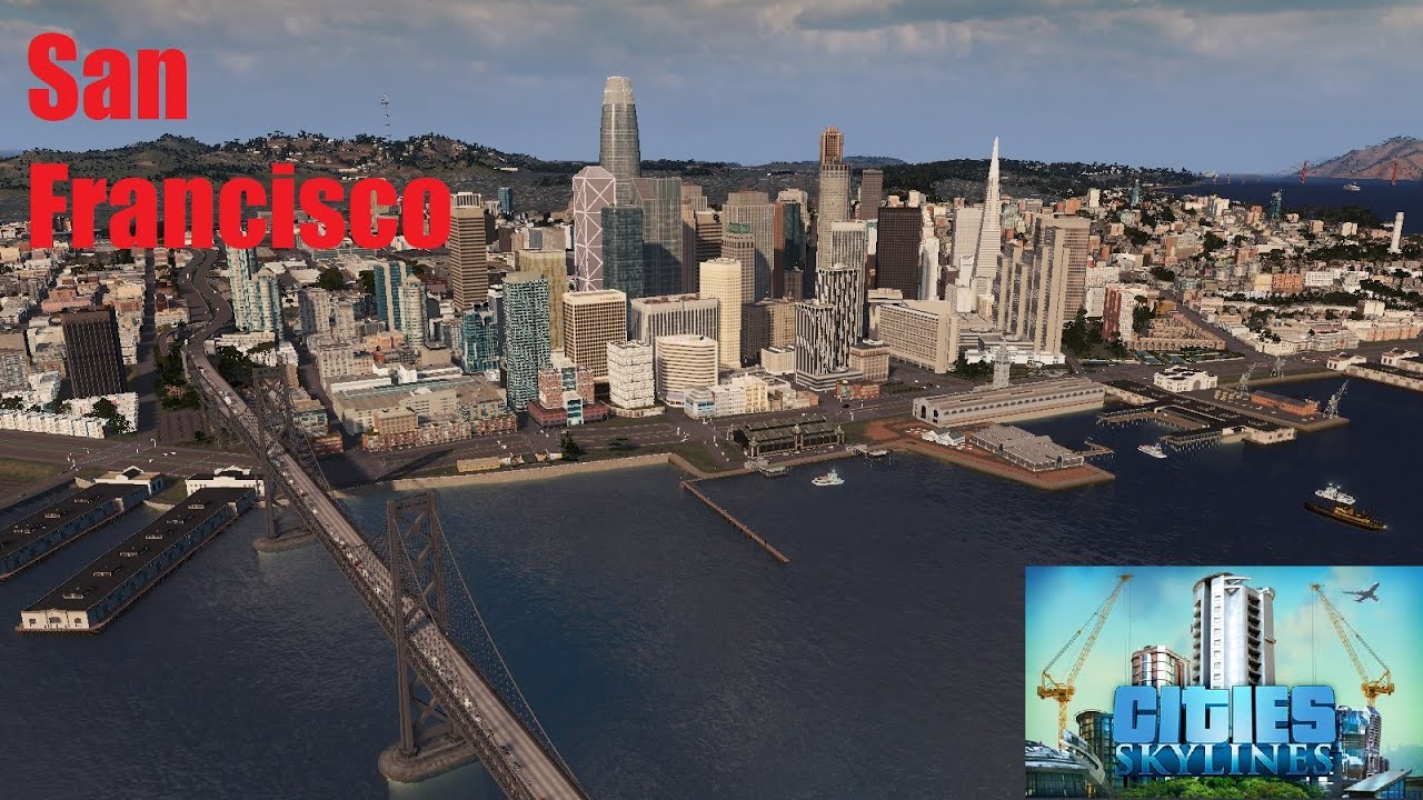 The city of San Francisco recreated 1:1 in Cities Skylines