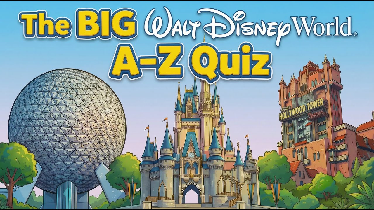 The BIG Walt Disney World A-Z Quiz | Ride Vehicles | Sound | POV | Trivia | Orlando Florida